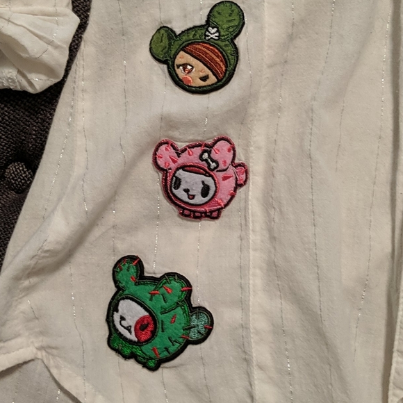 Tokidoki vintage button-up shirt XS / S Cactus dog - Picture 5 of 7